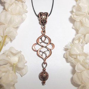 Boho Copper Necklace Bohemian Style Rustic 6551